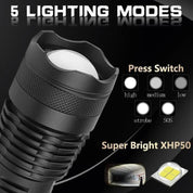 90000 Lumen XHP50.2 LETTSTIGSTE Taschenlampe 7