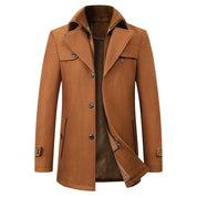 Eleganter Mittelanger Wintermantel mit Stehkragen