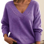 Sara | V-Ausschnitt Pullover – Anmutig und Vielseitig