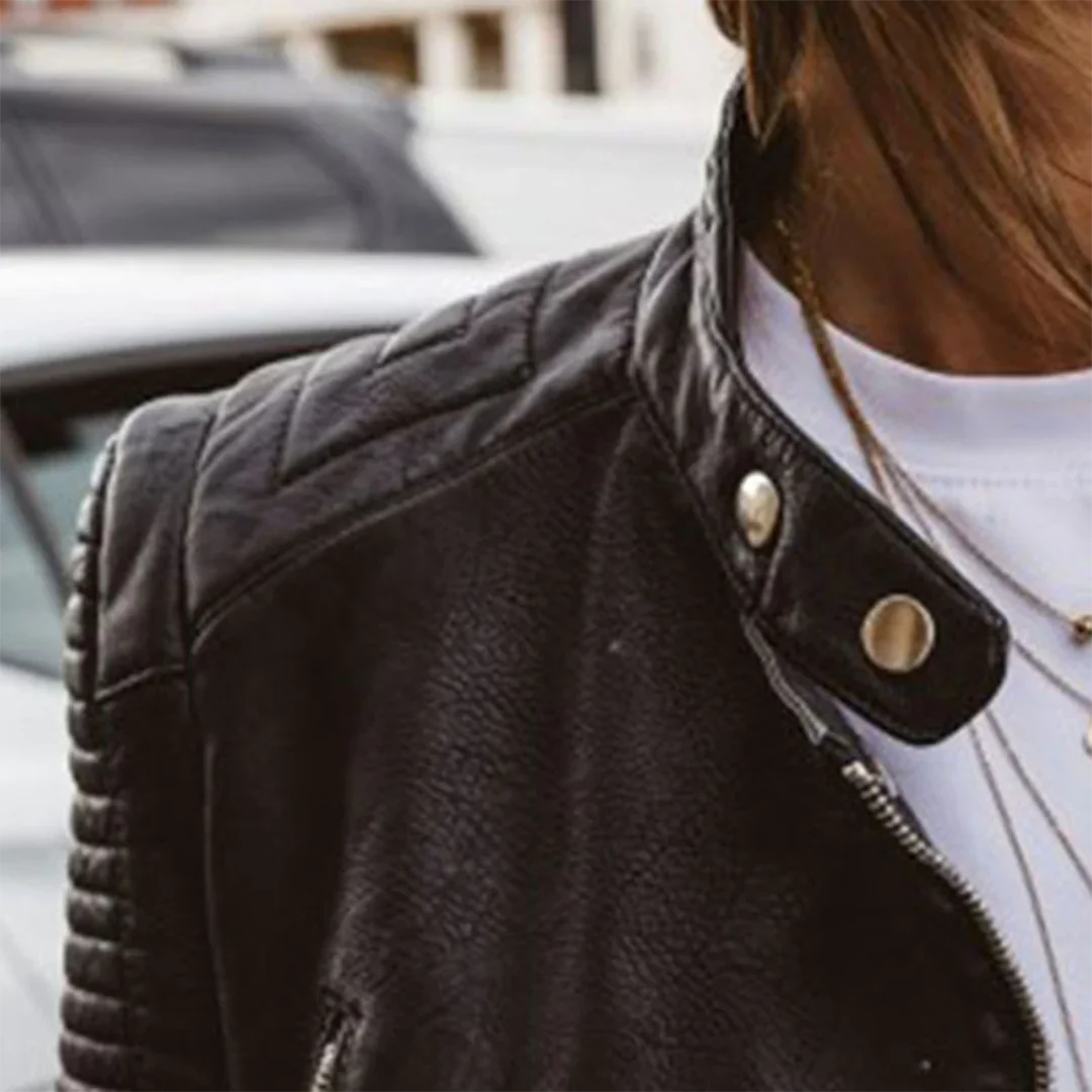 Damen Lederjacke in Schwarz – Zeitlose Eleganz