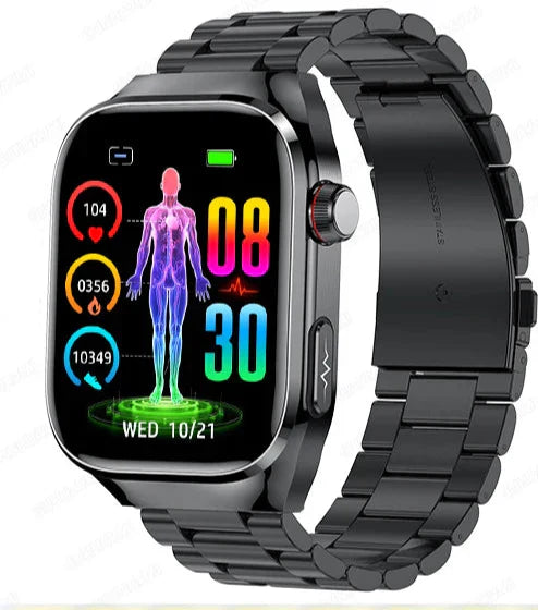 Advanced Health Smartwatch mit EKG, Blutzuckerüberwachung, 2,04-Zoll-AMOLED-Display-wasserdichte Fitness-Tracker 13