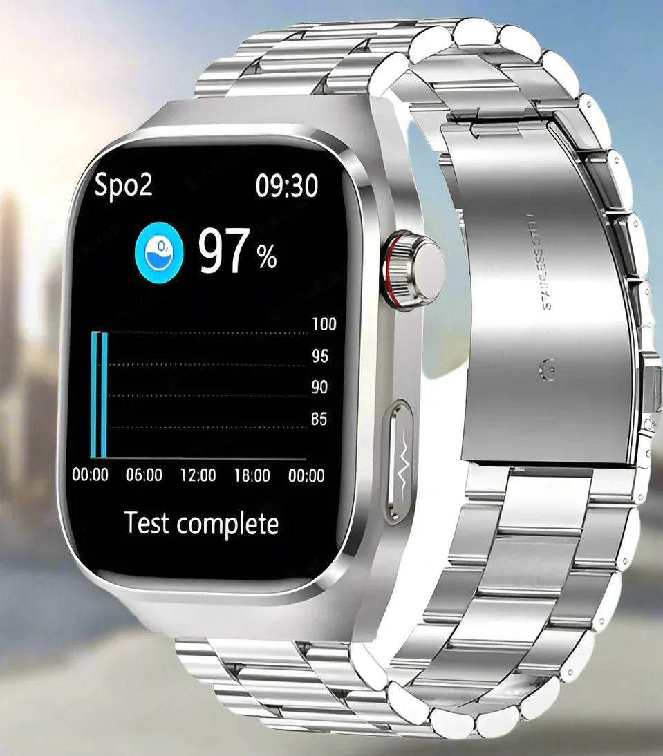 Advanced Health Smartwatch mit EKG, Blutzuckerüberwachung, 2,04-Zoll-AMOLED-Display-wasserdichte Fitness-Tracker 3