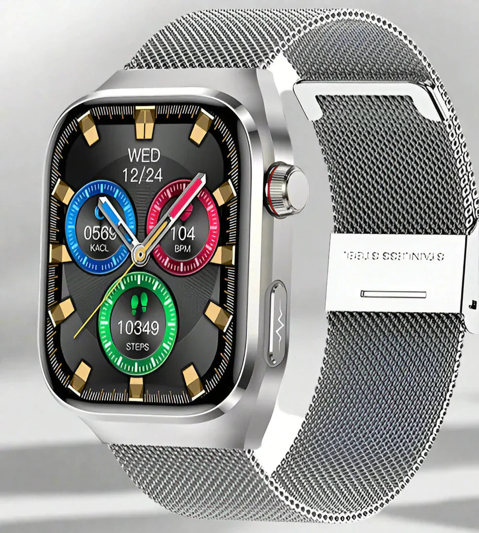 Advanced Health Smartwatch mit EKG, Blutzuckerüberwachung, 2,04-Zoll-AMOLED-Display-wasserdichte Fitness-Tracker 9