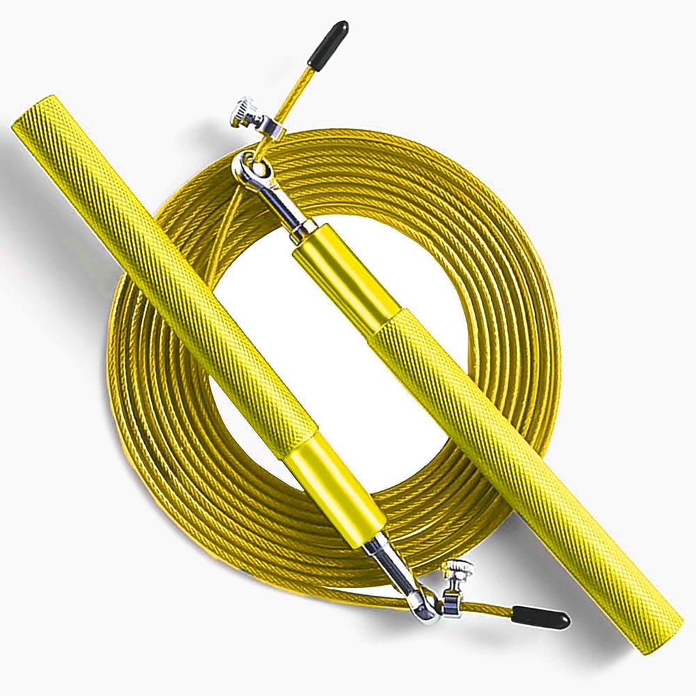 AeroSpin 360 Springseil – Verstellbares Stahlseil-Springseil mit Aluminiumgriff 9