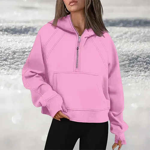 Charlotte | Femininer halvreissverschluss pullover för stil och komfort