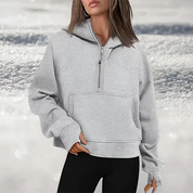 Charlotte | Femininer halvreissverschluss pullover för stil och komfort