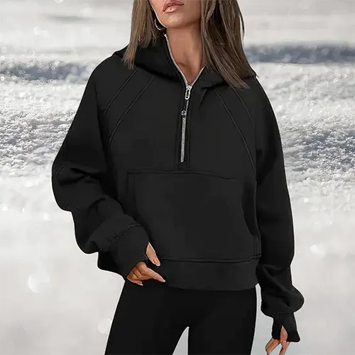 Charlotte | Femininer halvreissverschluss pullover för stil och komfort