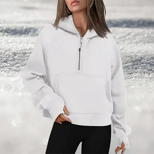 Charlotte | Femininer halvreissverschluss pullover för stil och komfort