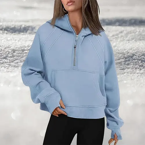 Charlotte | Femininer halvreissverschluss pullover för stil och komfort