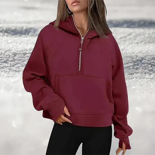 Charlotte | Femininer halvreissverschluss pullover för stil och komfort