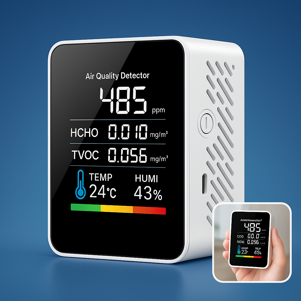 AirSense Pro CO2 Kohlendioxidmonitor Luftqualitätsdetektor | Echtzeit -Warnungen - Luftqualitätsmonitor - für saubere Luft 6