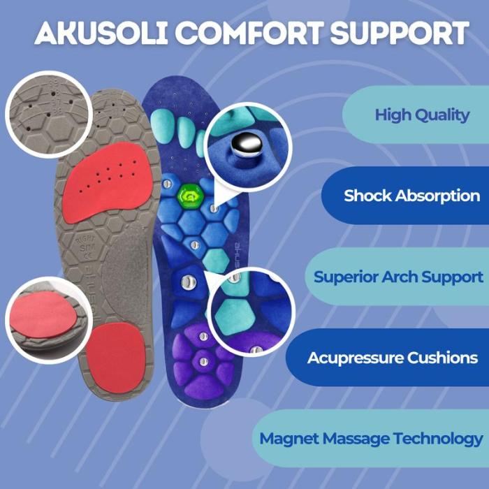 Akusoli - Stoßdämpfende Einlegesohlen 4