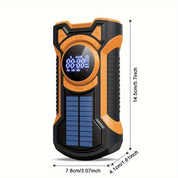All-in-One-Notfallradio mit Handkurbel, Solarpanel, Taschenlampe und USB-Ladegerät-ideal für Camping und Nutzung im Freien 2