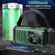 All-in-One-Notfallradio mit Taschenlampe, Solarpanel, USB-Ladegerät und NOAA-Wetterzugriff-Kompaktes Überlebensgerät 2
