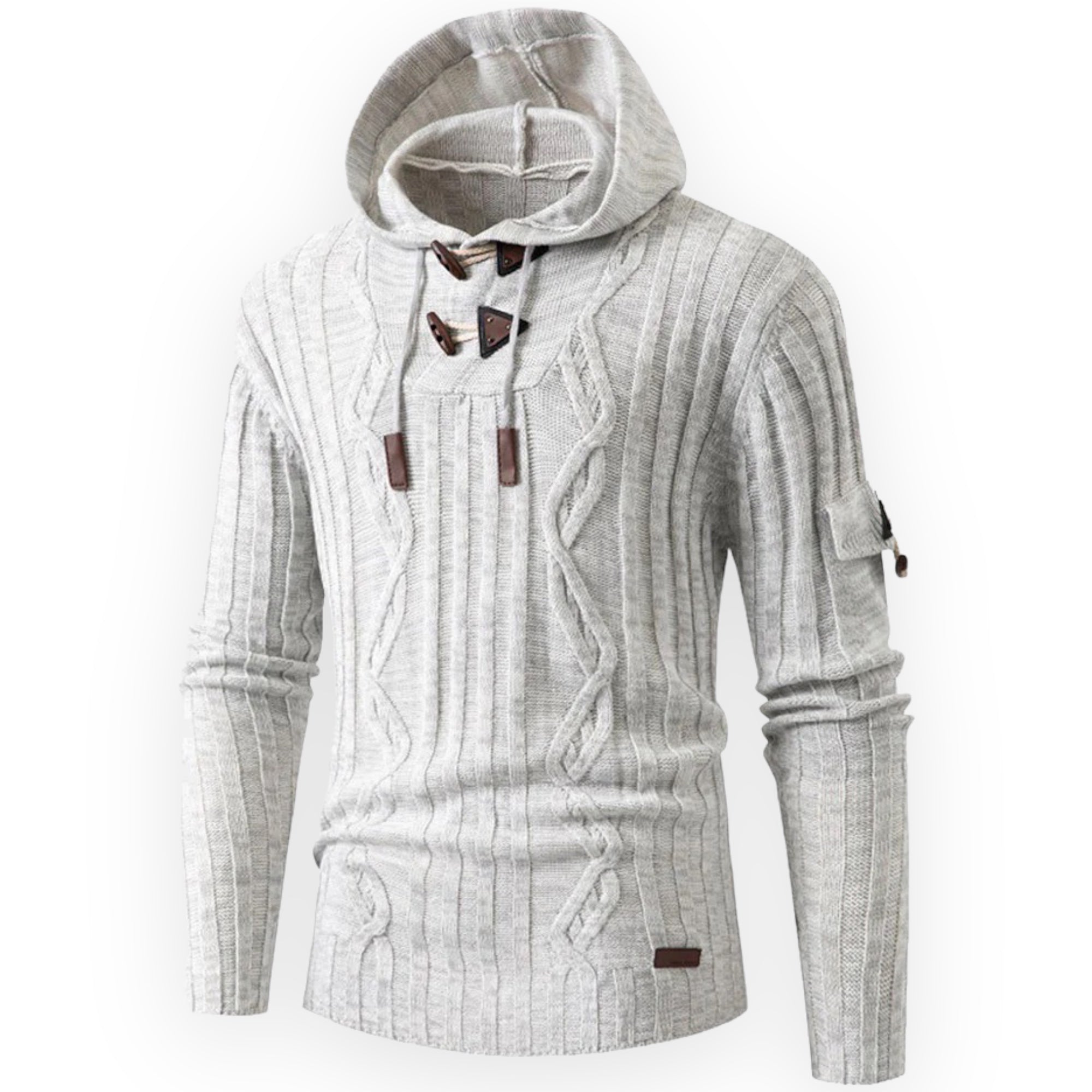 AlpineTrail Herren stylischer warmer Fleece-Hoodie 2