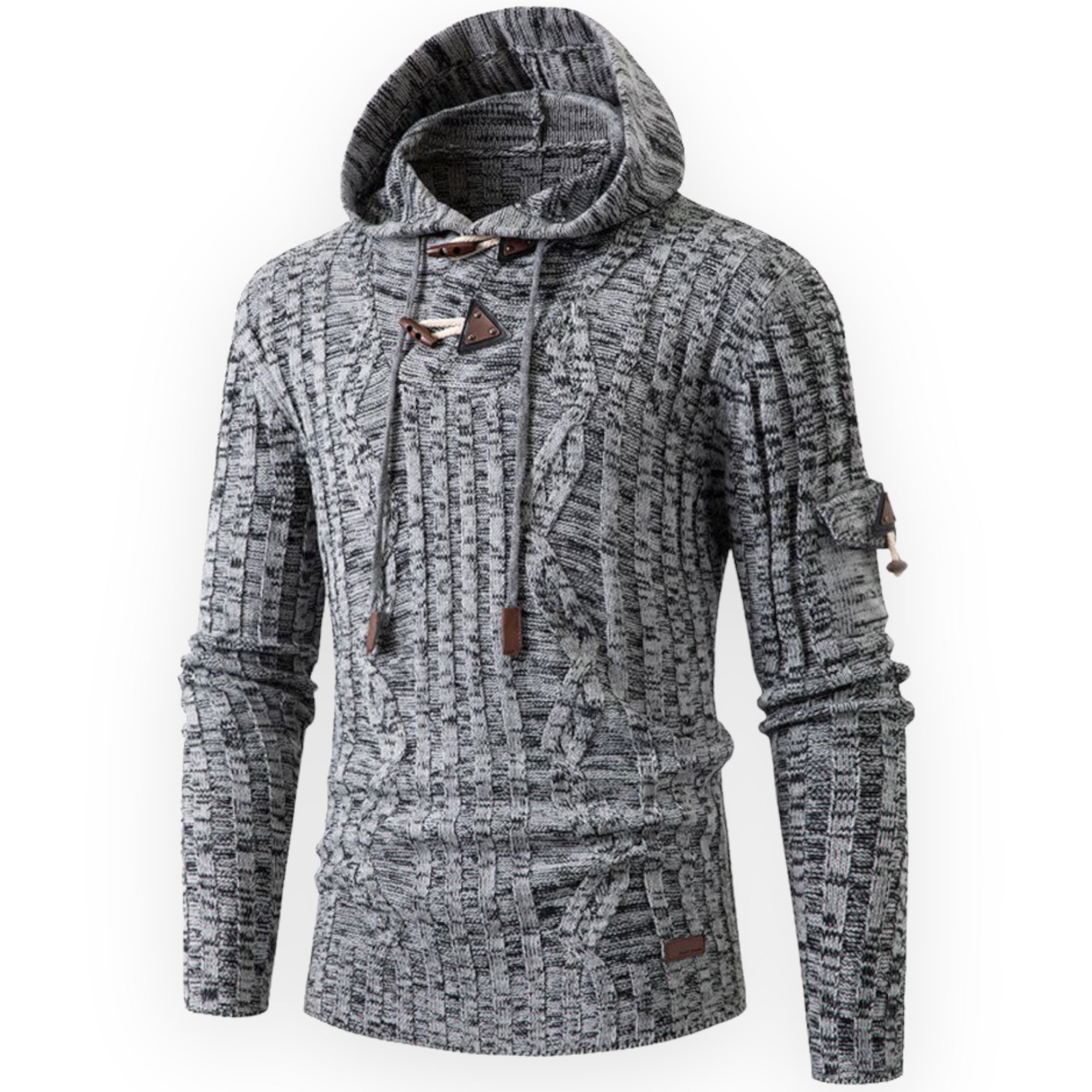 AlpineTrail Herren stylischer warmer Fleece-Hoodie 3