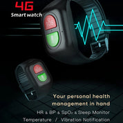 Ältere GPS-Smartwatch – 4G-SOS-Tracker, Gesundheitsüberwachung & Notfallwarnungen 5