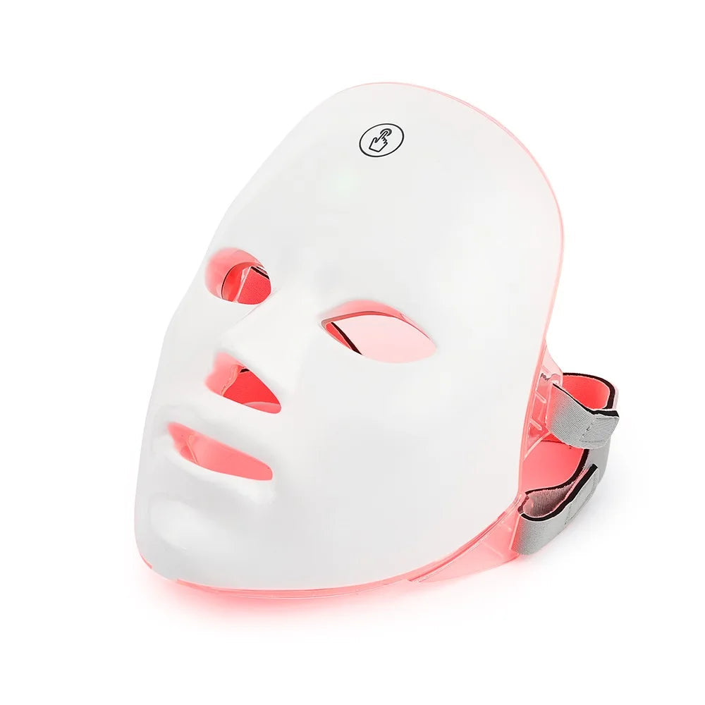 Altersglühen - 7 -Farben -LED -Therapiemaske für Gesichtsaufhebung und Aufhellung 0