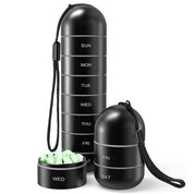 Aluminium 7 Tage tragbarer Pillenorganisator für das Reisen, Pill -Box -Pillenbehälter 4