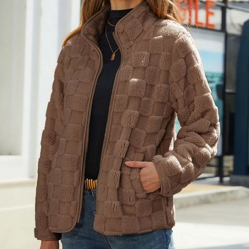 Nikki | Stilfull kort fleecejacka för en trendig look