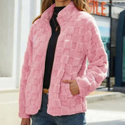Nikki | Stilfull kort fleecejacka för en trendig look