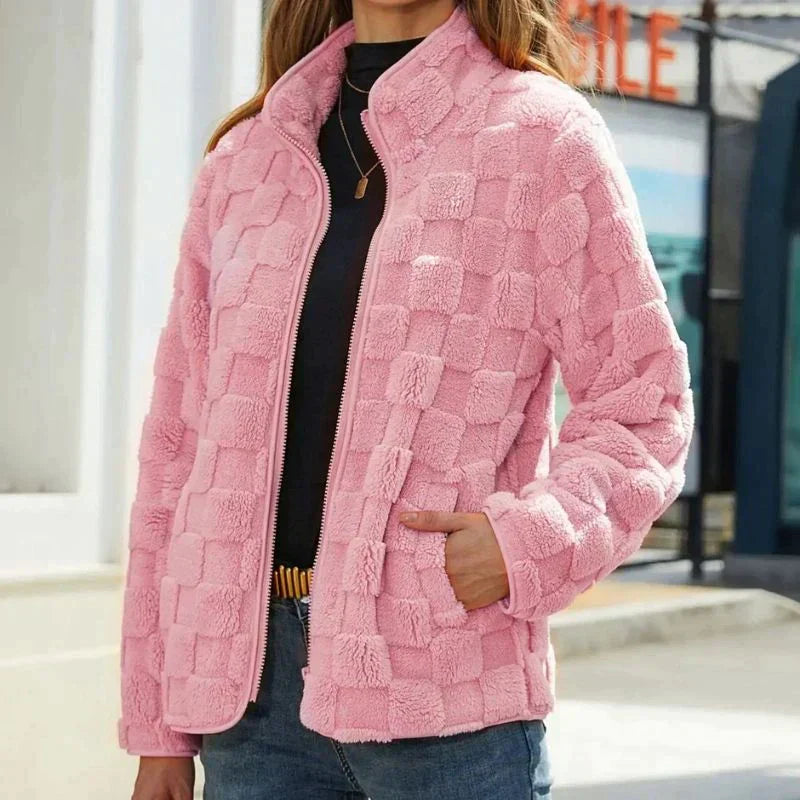 Nikki | Stilfull kort fleecejacka för en trendig look