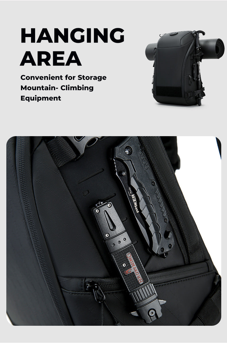 BANGE 2025 Wasserdichter Outdoor-Rucksack für Wandern, Camping, Reisen 5
