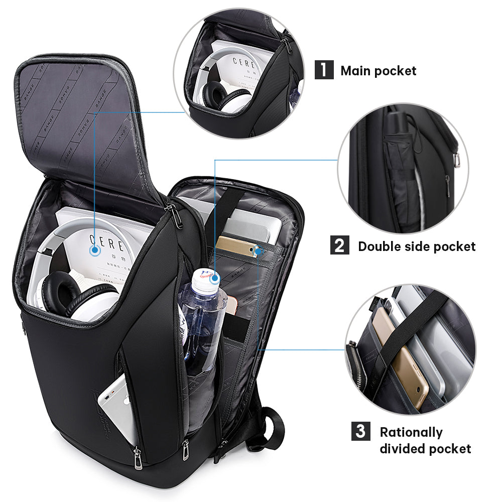 BANGE BUSINESS 15,6 ZOLL LAPTOP-RUCKSACK FÜR MÄNNER UND FRAUEN 1