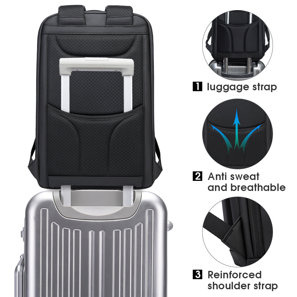 BANGE BUSINESS 15,6 ZOLL LAPTOP-RUCKSACK FÜR MÄNNER UND FRAUEN 5