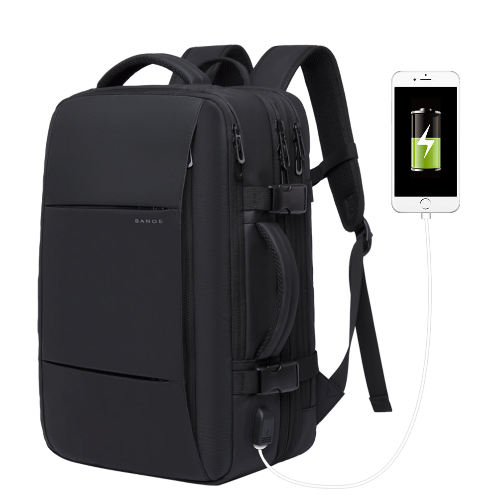 BANGE Business Trip Travel Wasserdichter Erweiterungsrucksack Flugzugelassener Handgepäck-Rucksack 1