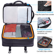 BANGE Business Trip Travel Wasserdichter Erweiterungsrucksack Flugzugelassener Handgepäck-Rucksack 3