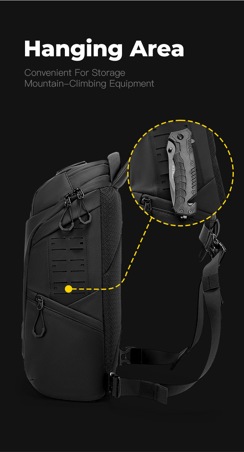 BANGE Essential Herren Outdoor wasserdichte Sling Bag 2
