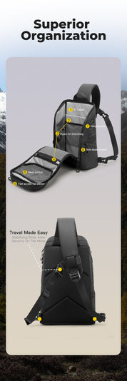 BANGE Essential Herren Outdoor wasserdichte Sling Bag 4