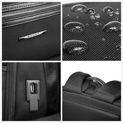 BANGE Laptop-Rucksack für Herren, Business-Reiserucksäcke mit USB-Ladeanschluss, Weekender-Handgepäck-Rucksack 5
