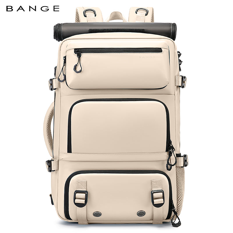 BANGE Multifunktions-Reiserucksack mit abnehmbarem Diebstahlschutz und Schuhfächern 13
