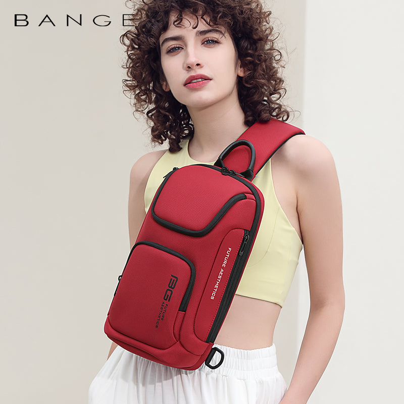 BANGE NEW Style Umhängetasche 5 Farben Sling Bag für Männer und Frauen 7
