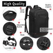 BANGE Reise-Rucksack für Herren, 40 Liter, FAA-flugzugelassene Wochenendtasche (Rucksack mit 3 Fächern) 6