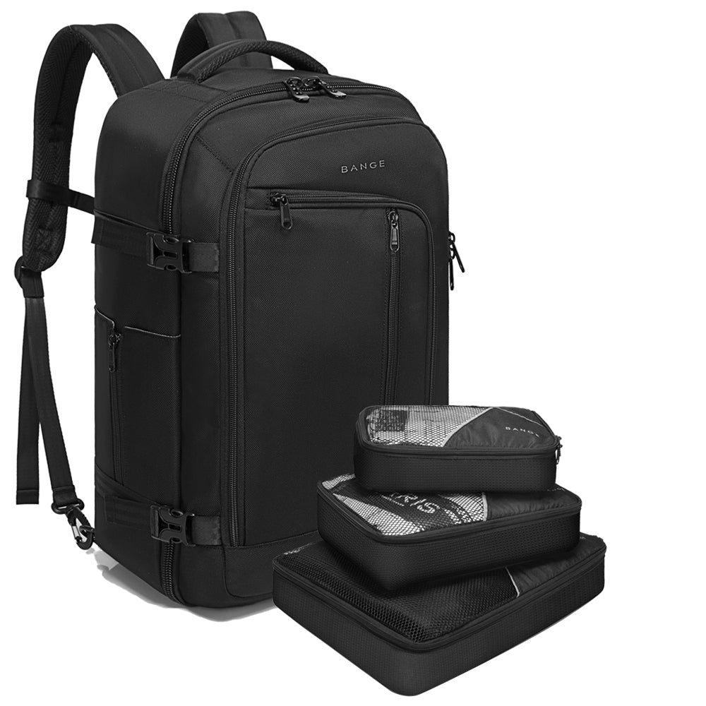 BANGE Reise-Rucksack für Übernachtungen, 40-Liter-Wochenendtasche mit FAA-Flugzulassung (Rucksack mit 3 Fächern) 0