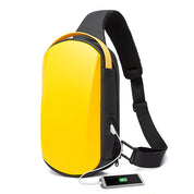 BANGE Sling Bag Wasserdichter Shell Crossbody Bag Rucksack für Männer mit USB-Ladeanschluss 9