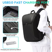 BANGE Smart Business Laptop-Rucksack, wasserdicht, für 15,6-17,3 Zoll Laptops mit 3.0 USB-Ladeanschluss für Männer und Frauen 3