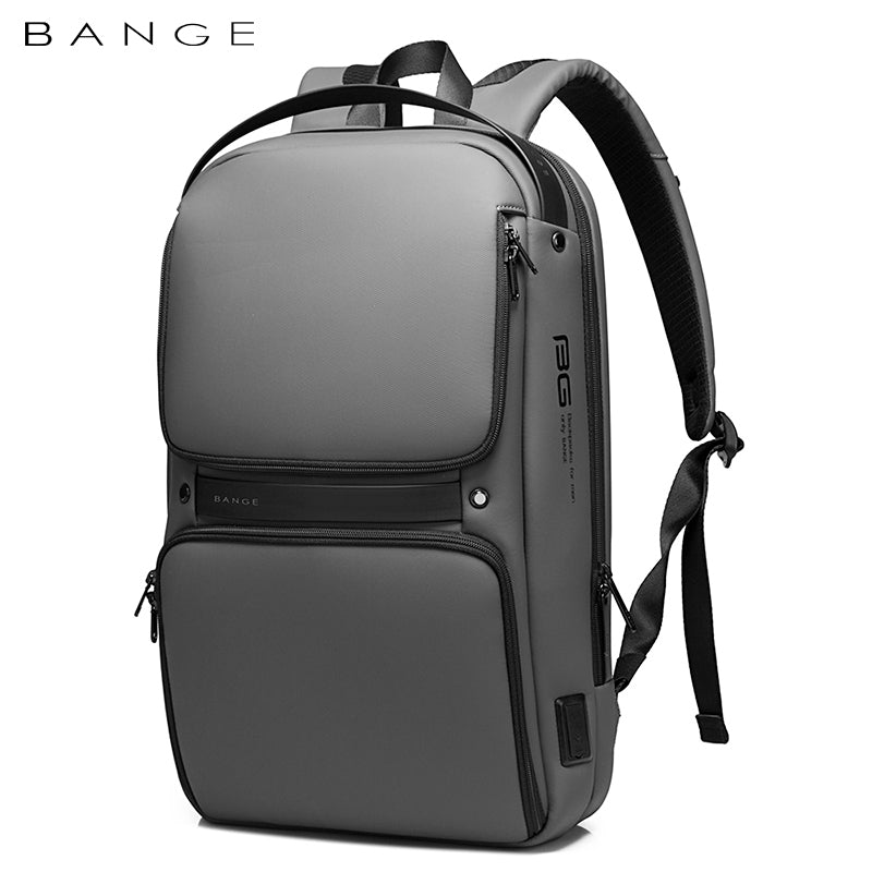 BANGE modischer, schlanker, wasserdichter Laptop-Rucksack für Männer, passend für 15,6 Zoll 5