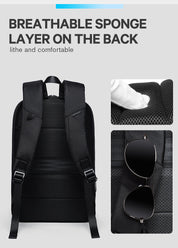 Bange Laptop-Rucksack 15 Zoll Super Slim Extension Herren Anti-Diebstahl-Rucksack 8