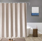 Boho bondgård duschdraperi