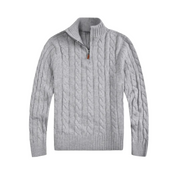 Bequemer Herrenpullover mit halbem Reißverschluss - Vincent 2