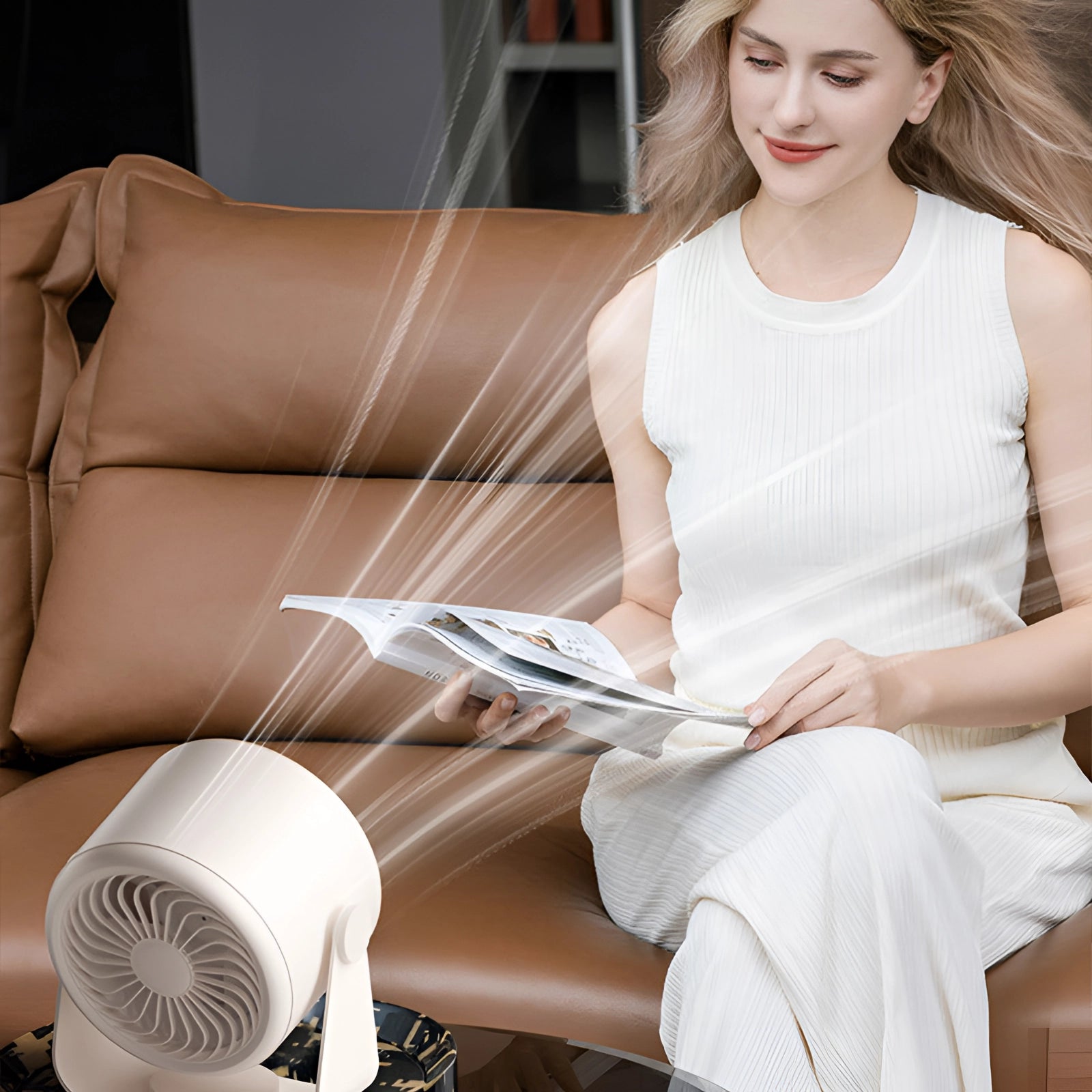 Bladeless Turbo -Lüfter mit LED -Display - kompakte, ruhige Kühllösung für Schlafzimmer und Wohnzimmer 5