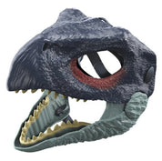Blaue Dinosaurier-Kopfbedeckung, Sicheldrache mit Klauenmaske 1