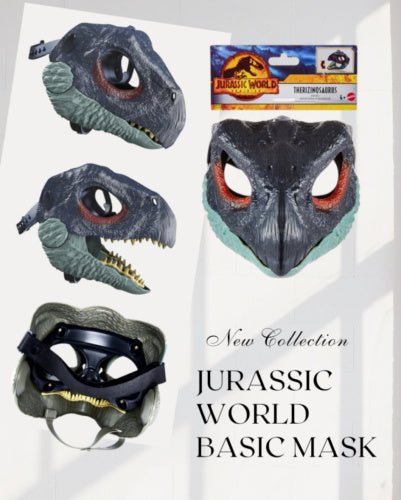 Blaue Dinosaurier-Kopfbedeckung, Sicheldrache mit Klauenmaske 5