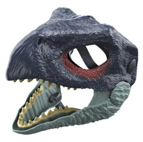 Blaue Dinosaurier-Kopfbedeckung, Sicheldrache mit Klauenmaske 6