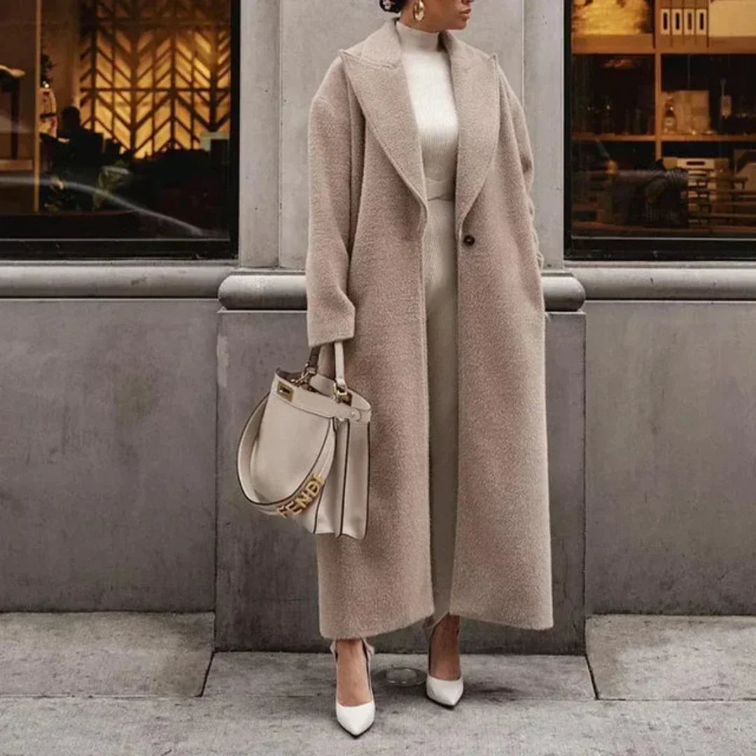 Theresa | Lång damtrenchcoat - Bekväm och elegant
