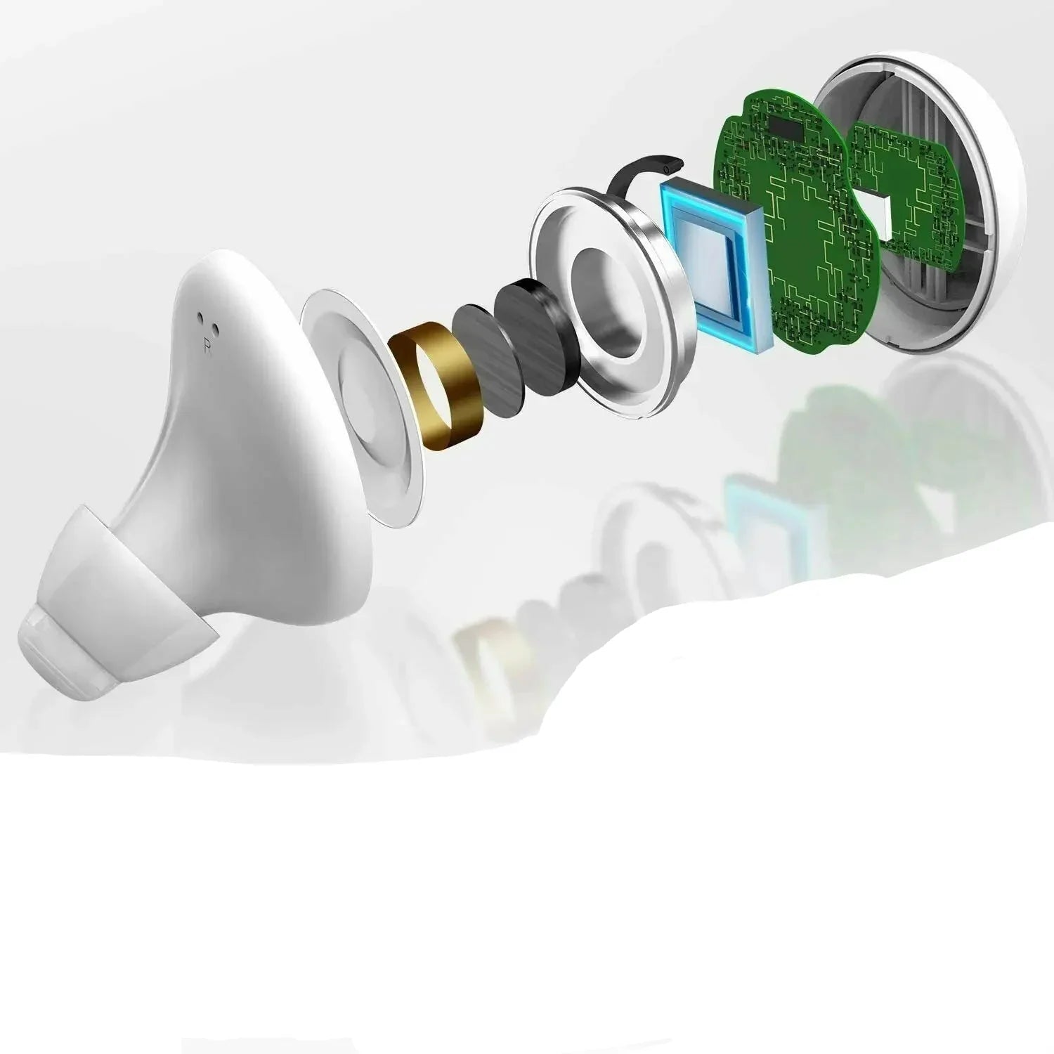 Bluetooth -Hörgeräte mit App Control - wiederaufladbares, kompaktes Design für verbesserte Klarheit und mehrere Hörmodi 0
